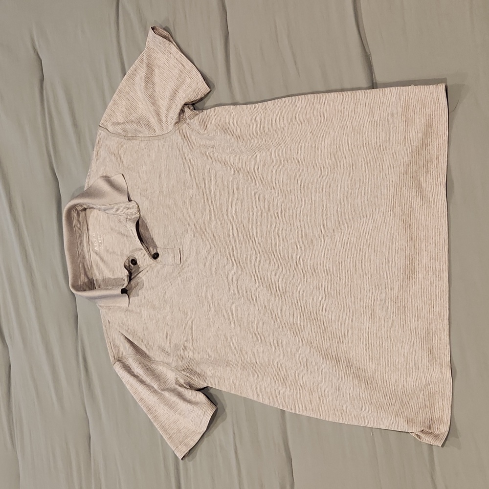 Gray men's polo